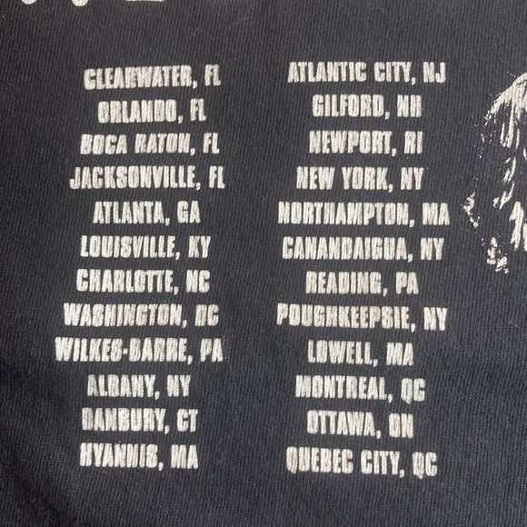 Womens Medium Anvil Melissa Etheridge T-shirt Revival Tour 2008 Tee Black - Picture 10 of 11